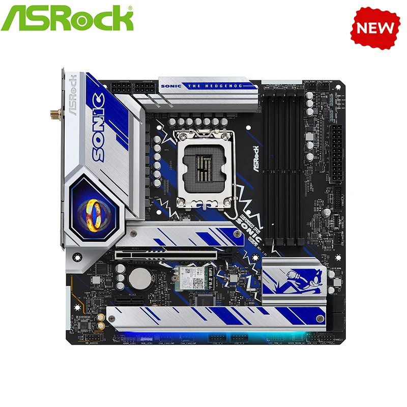 NEW B760 For ASROCK B760M PG SONIC WiFi LGA 1700 DDR4 Motherboard B760 Supports CPU i5 13400f i3 12100f 12400f