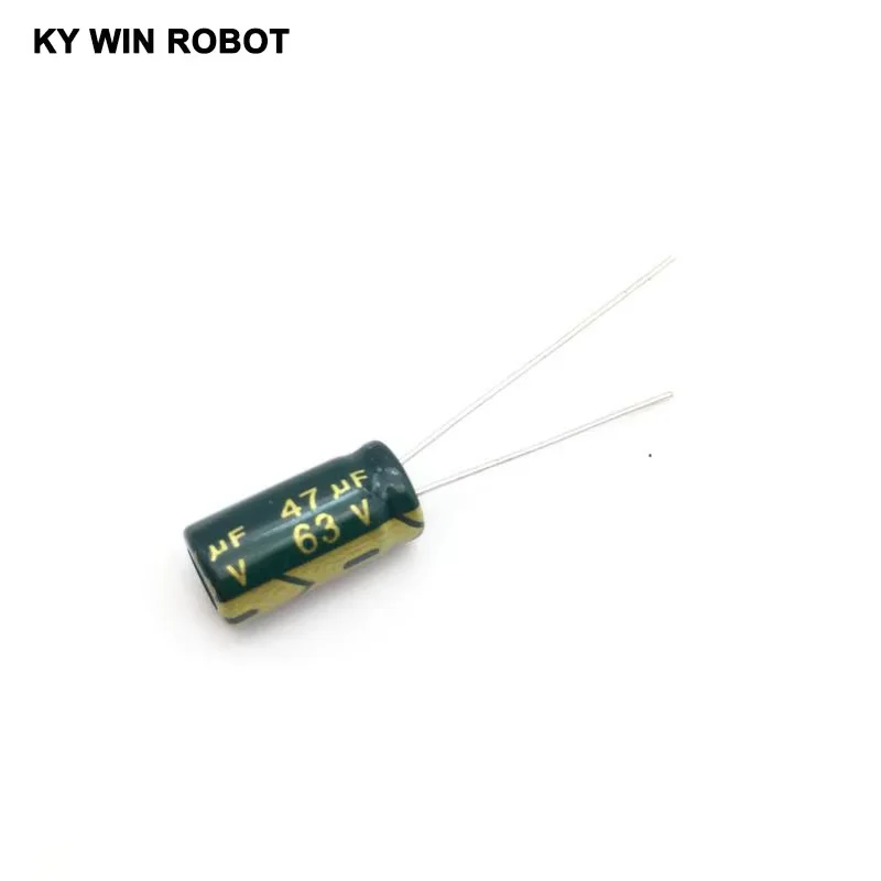50pcs/lot 47UF 63V 105C 6X12mm Aluminum Electrolytic Capacitor 63V47UF radial lead 50pcs