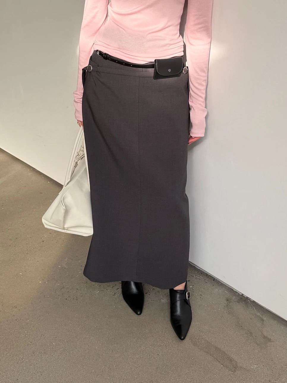 

Waiore2026 Spring New Korean Style Long Suit Skirt Women Commute Slimming Half Skirt High Waist Straight Cut Resistant Deform...