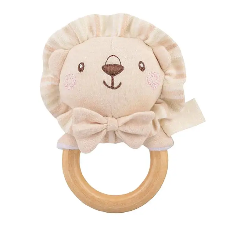 Sonajero de ganchillo para bebé, juguete mordedor de madera sin BPA, sonajero de conejo para roedores de madera, juego móvil para bebé, gimnasio, juguetes musicales educativos para recién nacidos