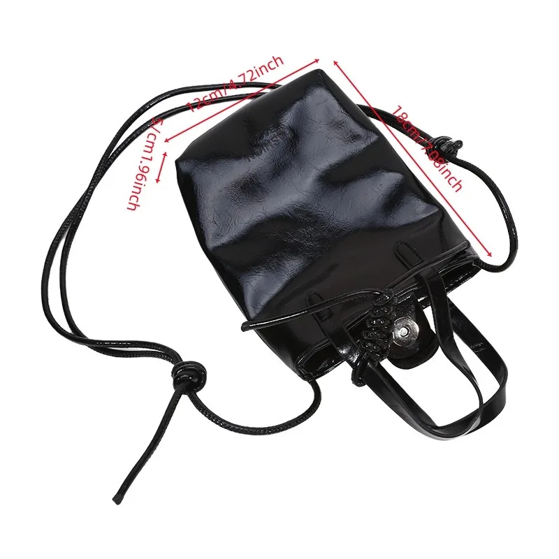 حقيبة كروس صغيرة للنساء 2026 موضة كورية جديدة حقائب كتف فاخرة حقائب يد ومحافظ ريترو بسيطة حقيبة عمودية