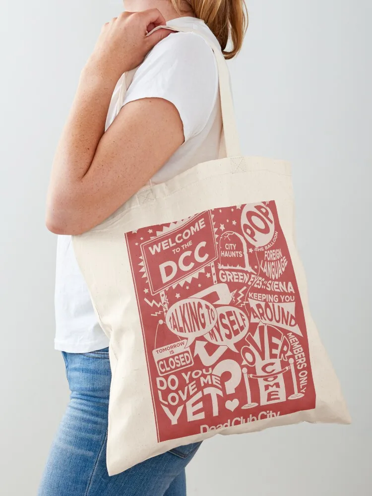 Dead Club City Poster (Tracklist) - Nothing But Thieves Tote Bag Canvas bag Handbags women women bag Canvas Tote