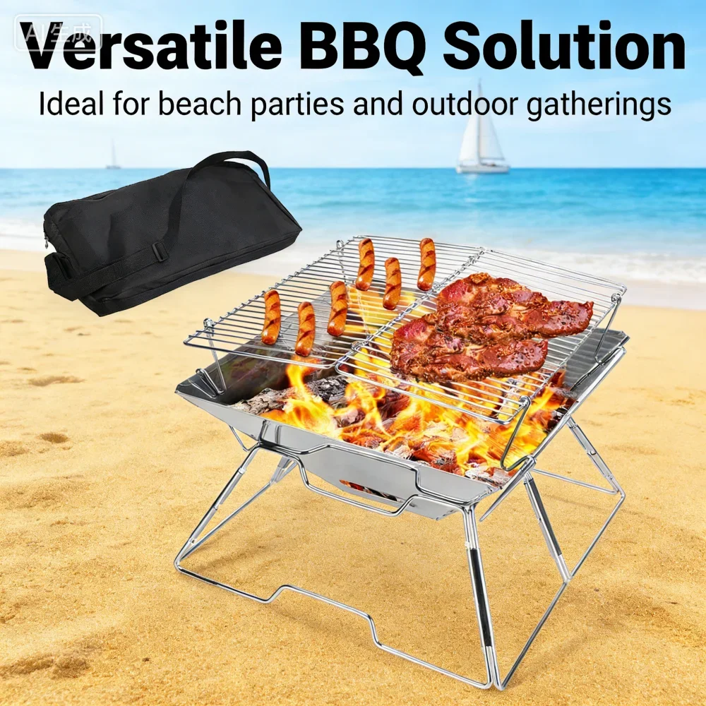 portable-stainless-steel-foldable-bbq-grill-1-2-people-charcoal-stove-for-camping-picnic-outdoor