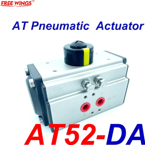 AT52 Pneumatic Actuator Double Acting/Single Acting with 10 Spring Pneumatic Butterfly Valve Air Valve AT Double Acting Cylinder
