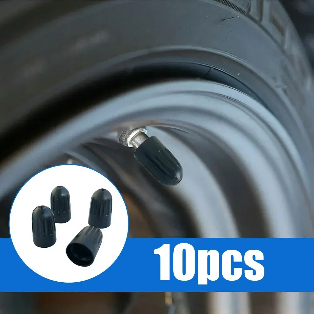 10Pcs Cone Style Plastic Tire Valve Air Dust Cover Stem Cap for Car Truck SUV Bike Accessories