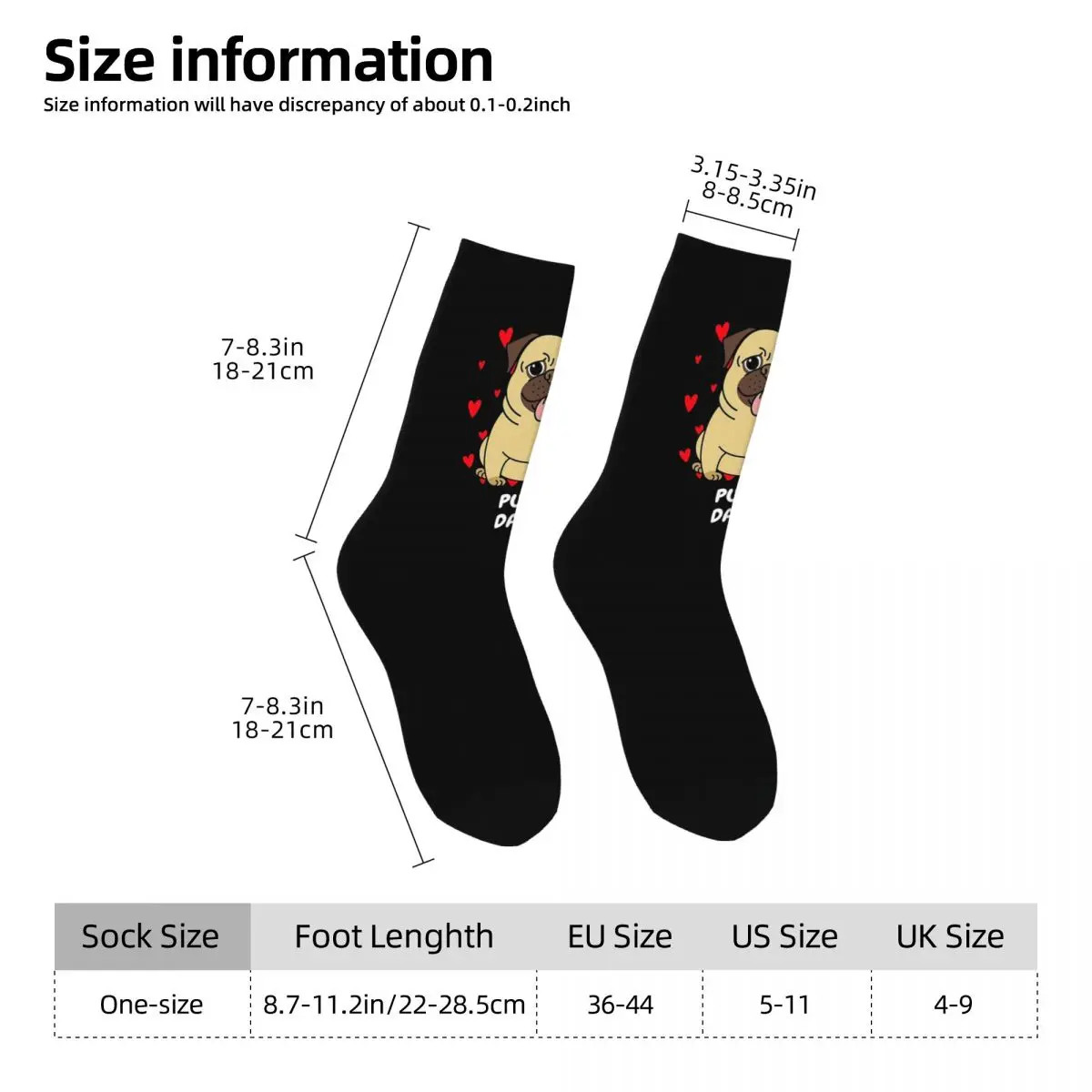 ถุงเท้าพั๊ก แด๊ด ฮาราจูกุ ถุงน่องนุ่มพิเศษ ถุงเท้ายาวทุกฤดู อุปกรณ์เสริมสำหรับผู้ชายและผู้หญิง ของขวัญคริสต์มาส