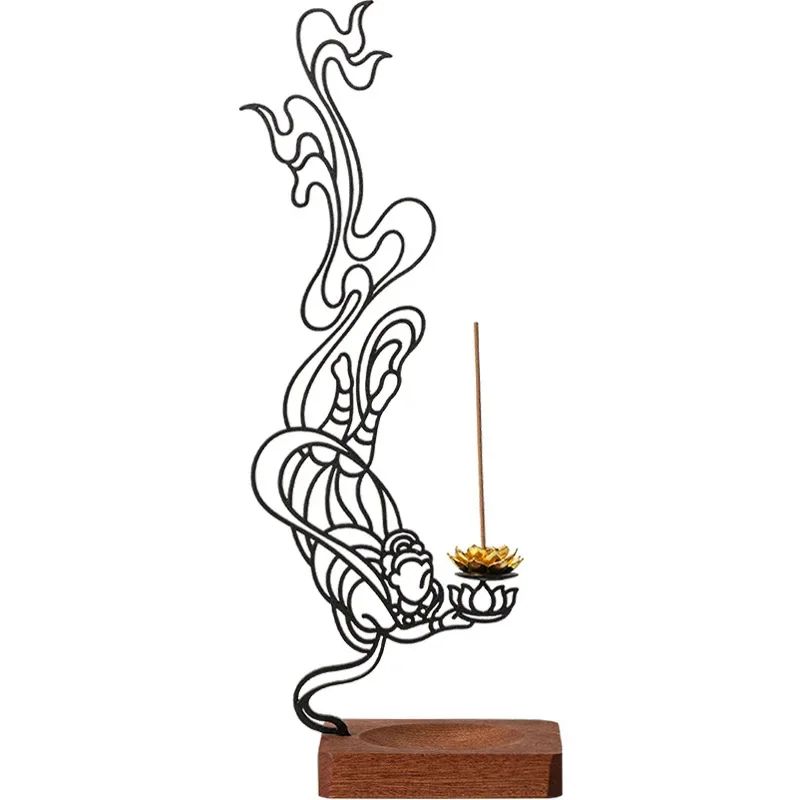 

Palace style Dunhuang flying ornament, lady incense insert, household aromatherapy stove