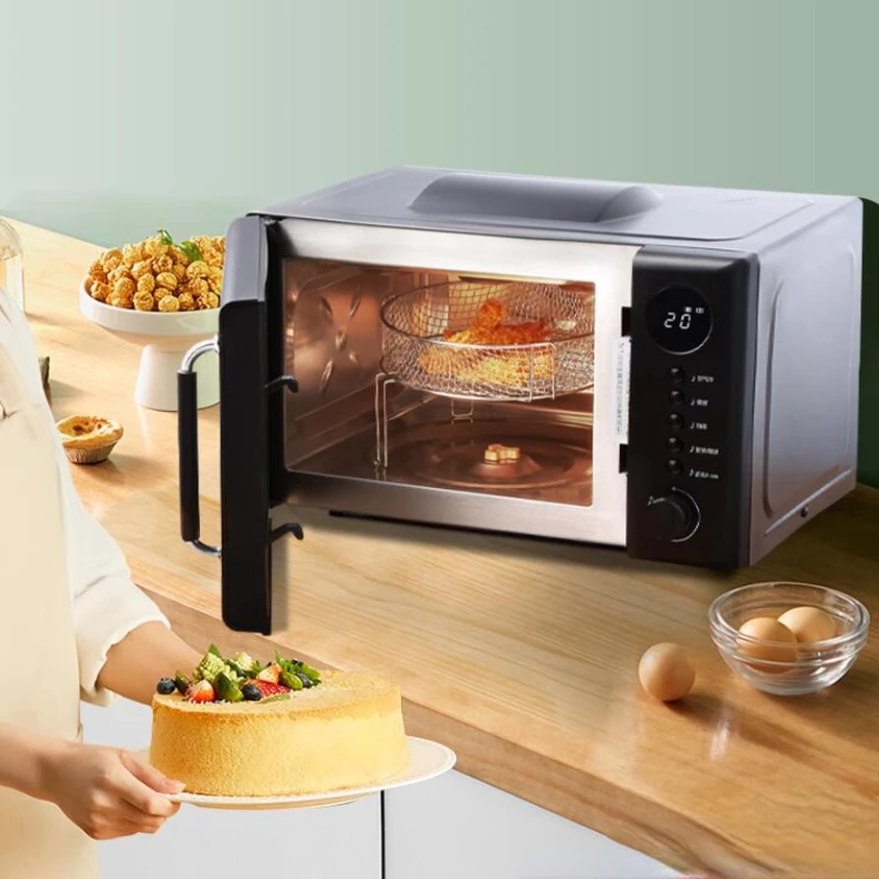 Horno microondas de acero inoxidable para el hogar, gran capacidad, 220V, 20litros