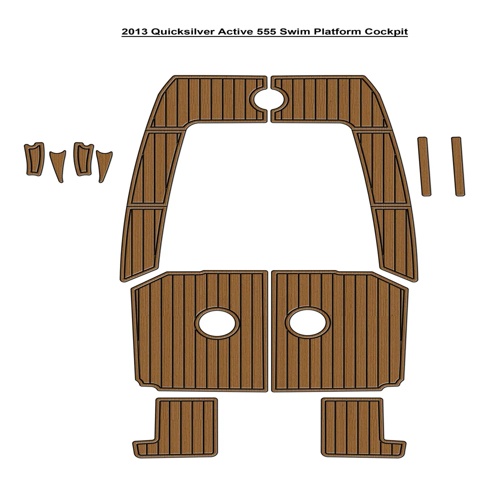 

2013 Quicksilver Active 555 Платформа для плавания Кокпита Pad Лодка EVA Тиковый пол SeaDek Gatorstep Стиль Самоклеящиеся dwsfdjyykeryy