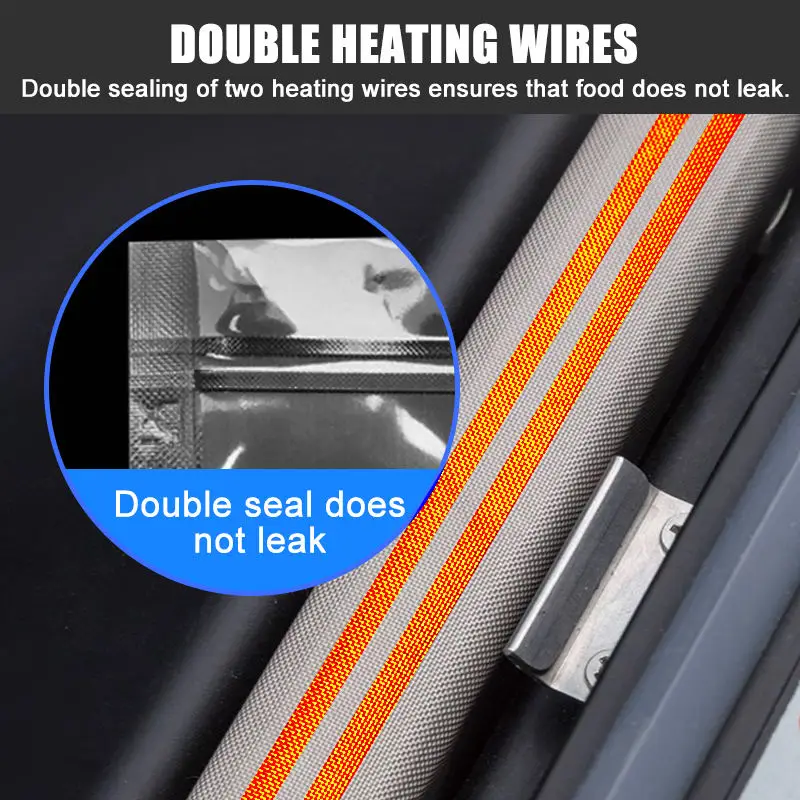 

C1 Chamber Small Vacuum Sealer Foods Meat Keep Fresh Compact Size Home Double Strip Vacuum Heat Sealer Wrapping Machine