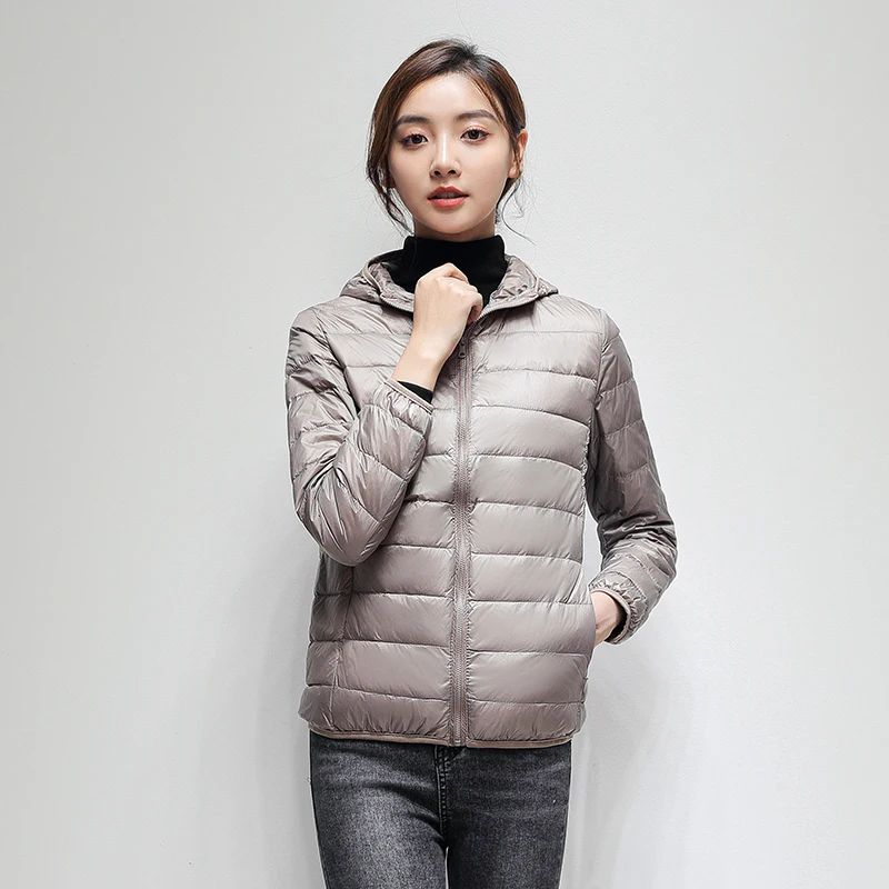 Chaqueta ultraligera de talla grande para mujer, ropa exterior de Invierno para mujer, 90%