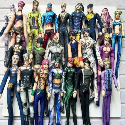 

1PCS Random style Anime Jojo Bizarre Adventure Johnny Joestar Jolyne Cujoh Stuffed Toys Doll Birthday Present GIFT