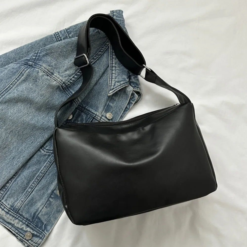 

Versatile Portable Shoulder Bag Women PU Leather Large Capacity Casual Crossbody Bag Handbag Korean Style Ladies Tote Bag Girl