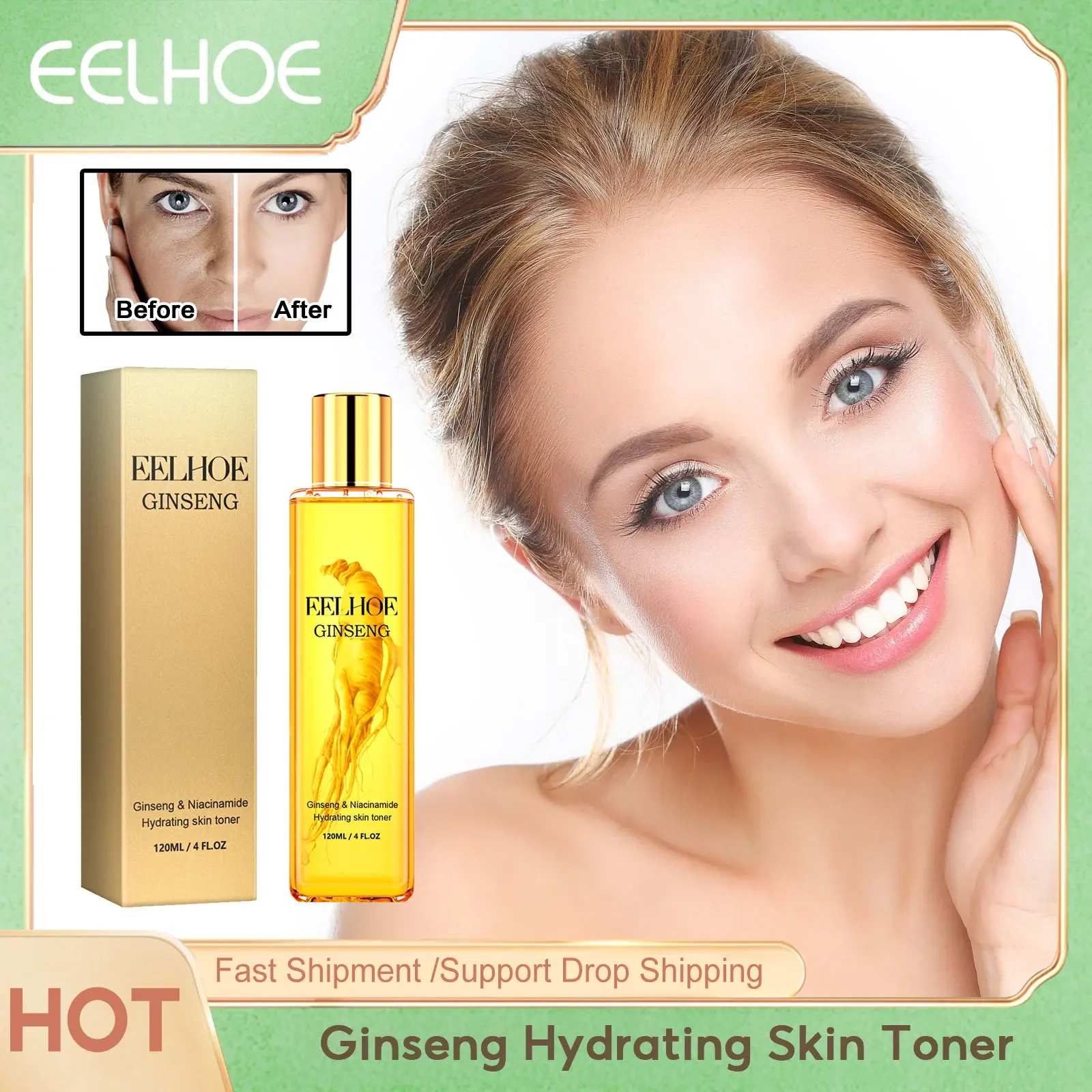 

Ginseng Face Serum Anti-Aging Fine Lines Remover Lightning Moisturizer Brighten Tighten Skin Barrier Repairing Serum for Face