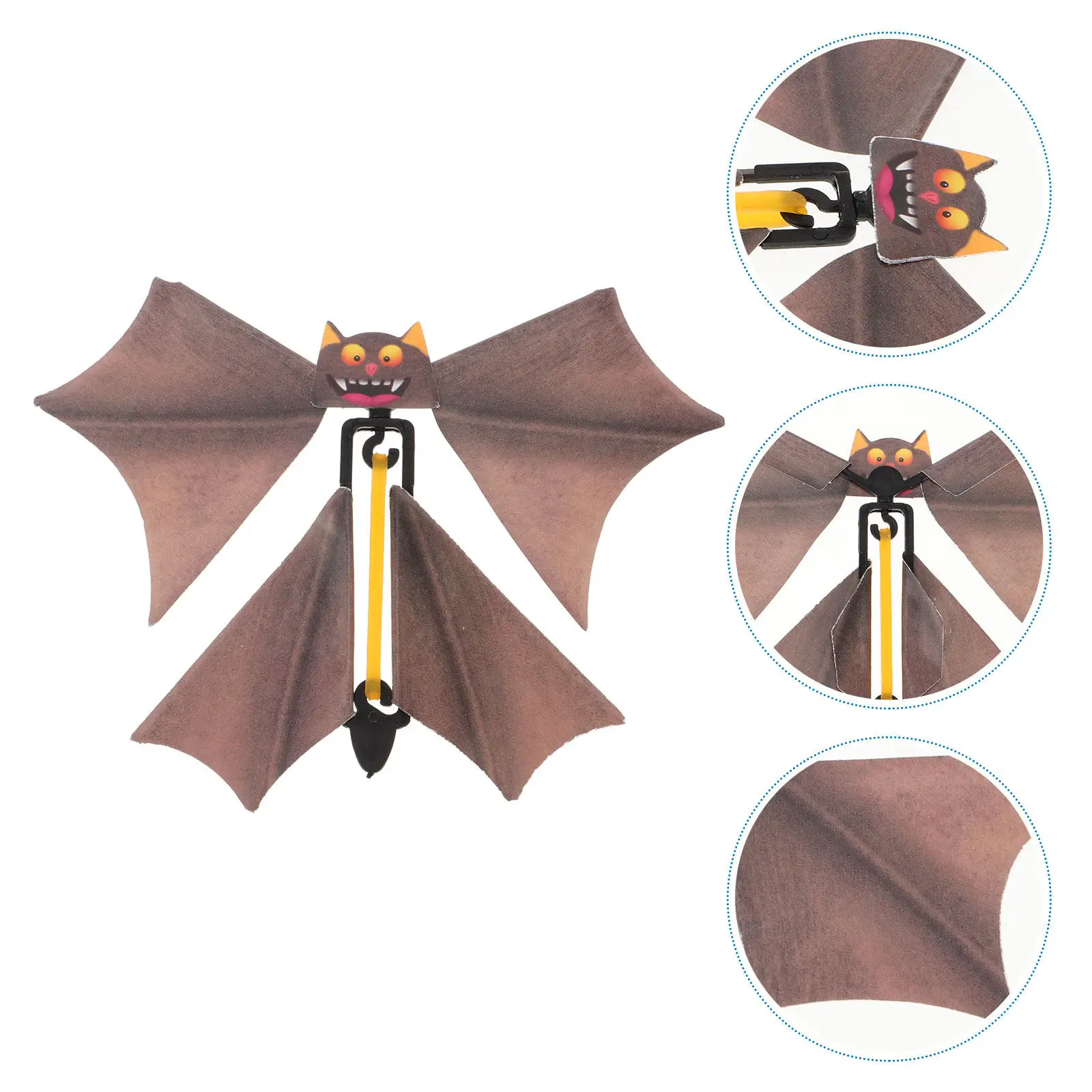 

10Pcs Props Creative Flying Bat Halloween Tricky Scary Prank Surprise Decor for Stage Show and Kids Gifts
