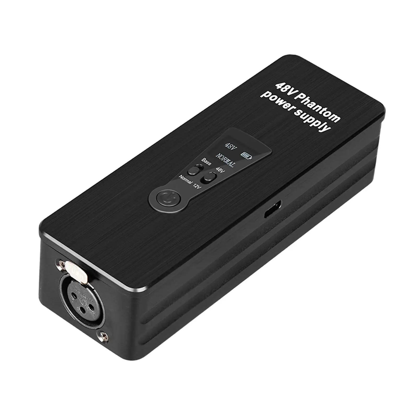 Phantom Power Supply Rechargeable up to 18 Hours Microphone Preamp