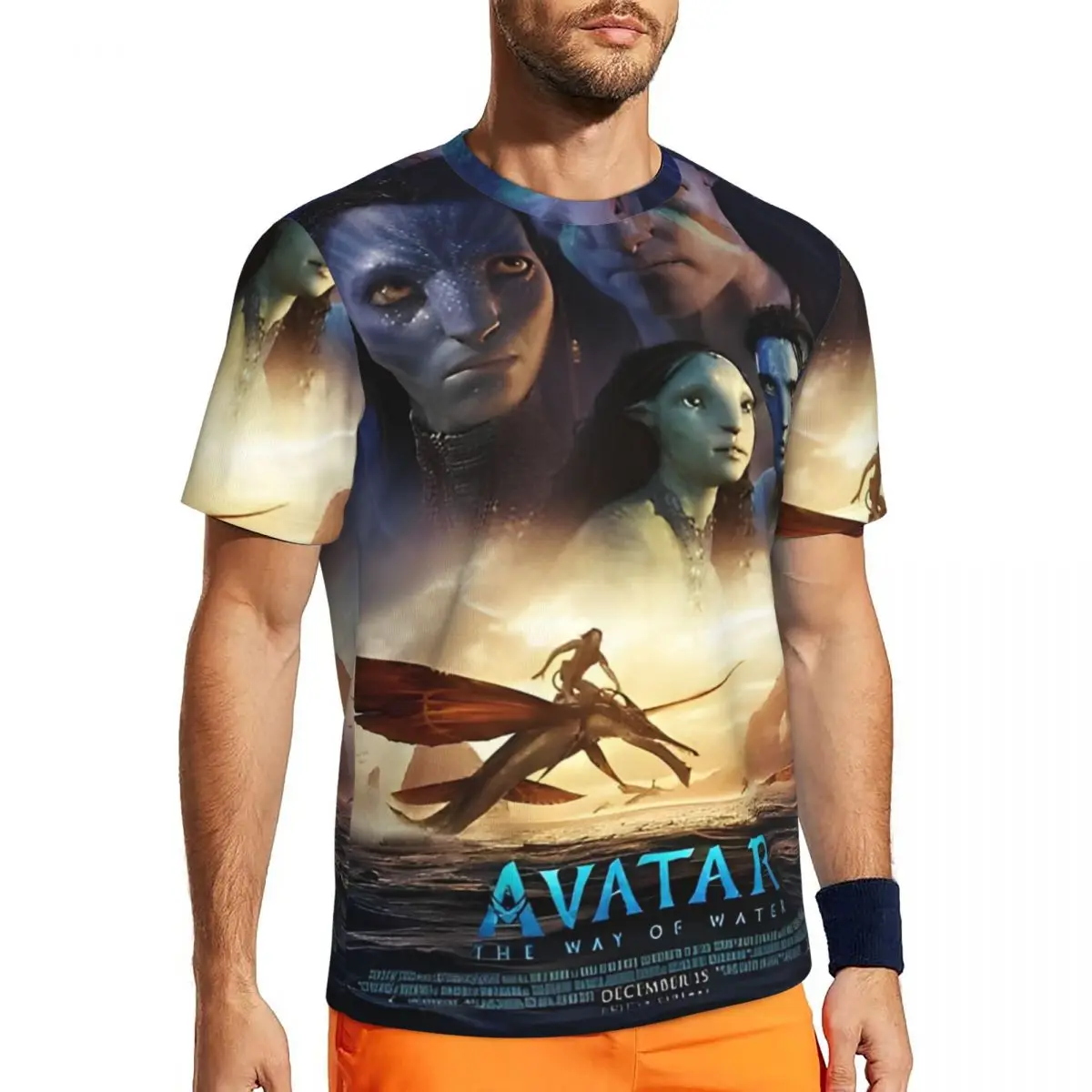 

Gym T-Shirt For Mens Movie Avatar The Way Of Water T Shirts Fashion Summer Tees O Neck Street Style Graphic Tops