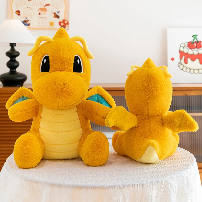 35-80cm Pokémon Dragonite Plush Toys Cute Large Cartoon Pokemon Plushie Anime Birthday Pillow Doll Stuffed Gift for Kids Xmas