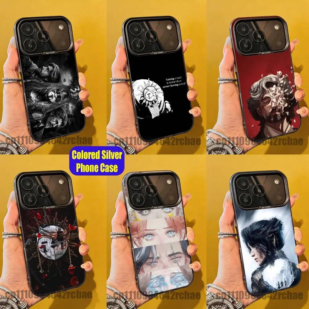 

For Clair obscur expedition 33 Phone Case iPhone 15,17,12,14,13,16,11,E,Max,Plus,Air,Pro,Mini Custom Color Silver Cover