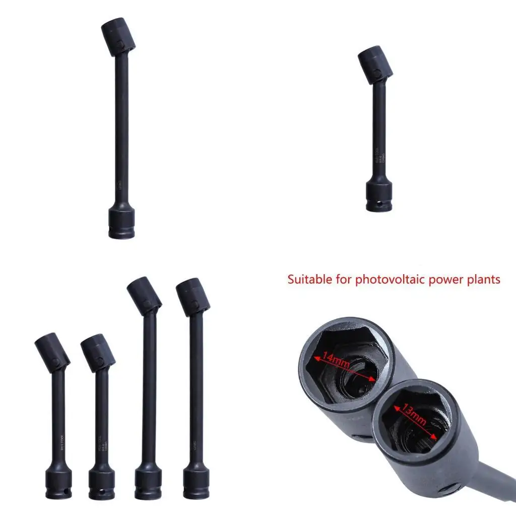 652F 25° Socket Universal Socket for Extra Long Socket Installation Tool Square End Chrome Vanadium Steel for Industr