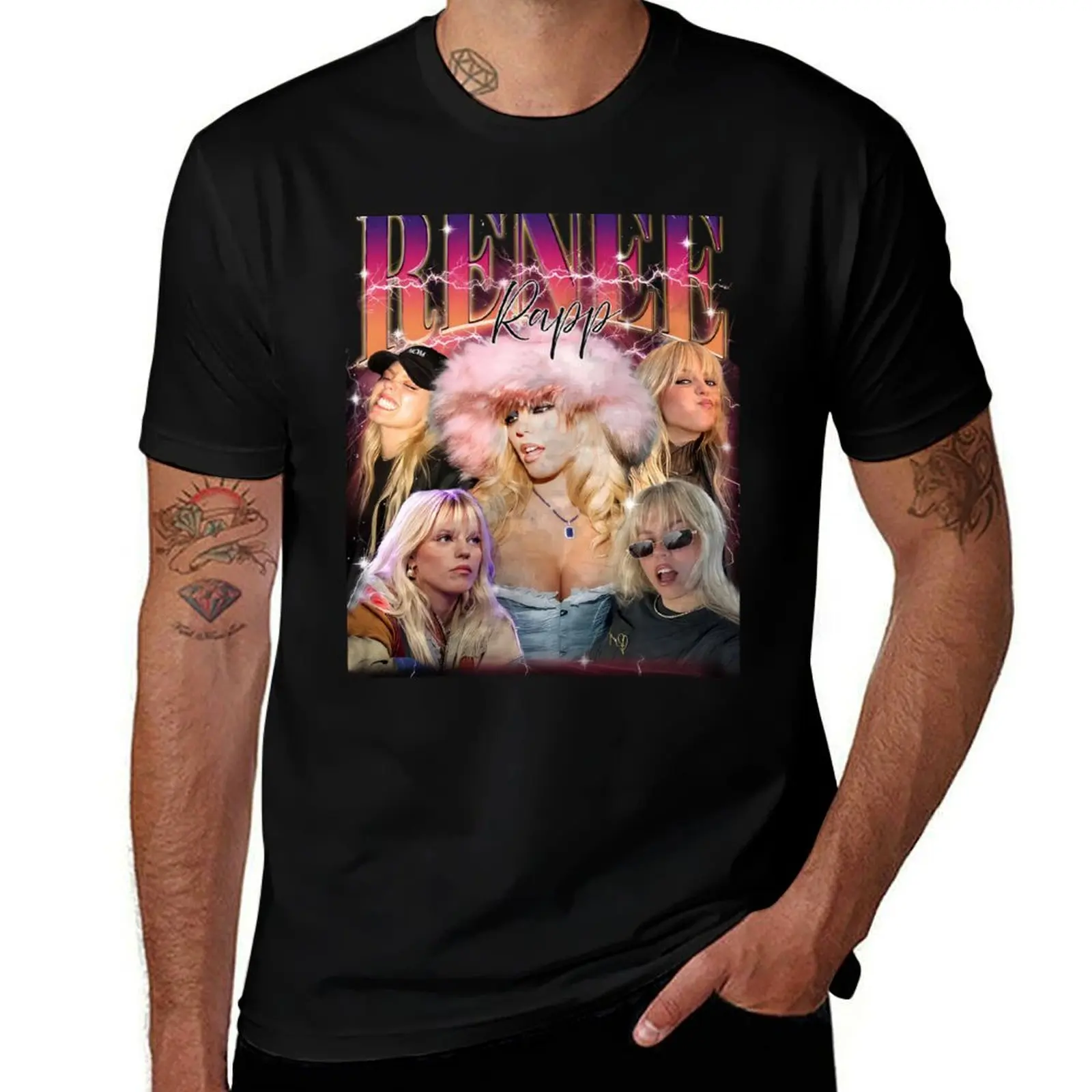 Renee Rapp Retro Vintage T-Shirt topping gifts for boyfriend Anime t-shirt luxury clothes men