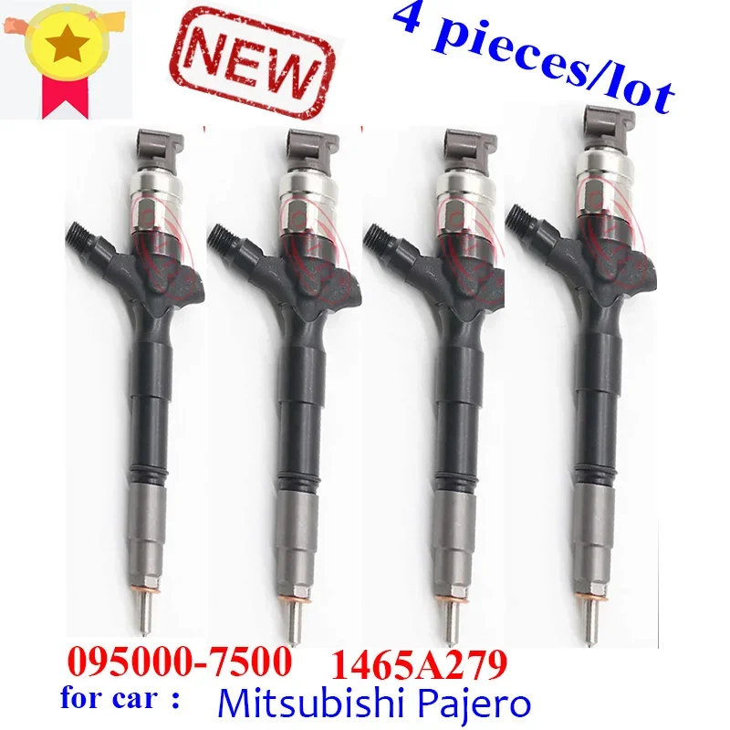 

4pc /lot 0950007500 Diesel Engine Injector 1465A279 New Injector 095000-7500 for Mitsubishi Pajero