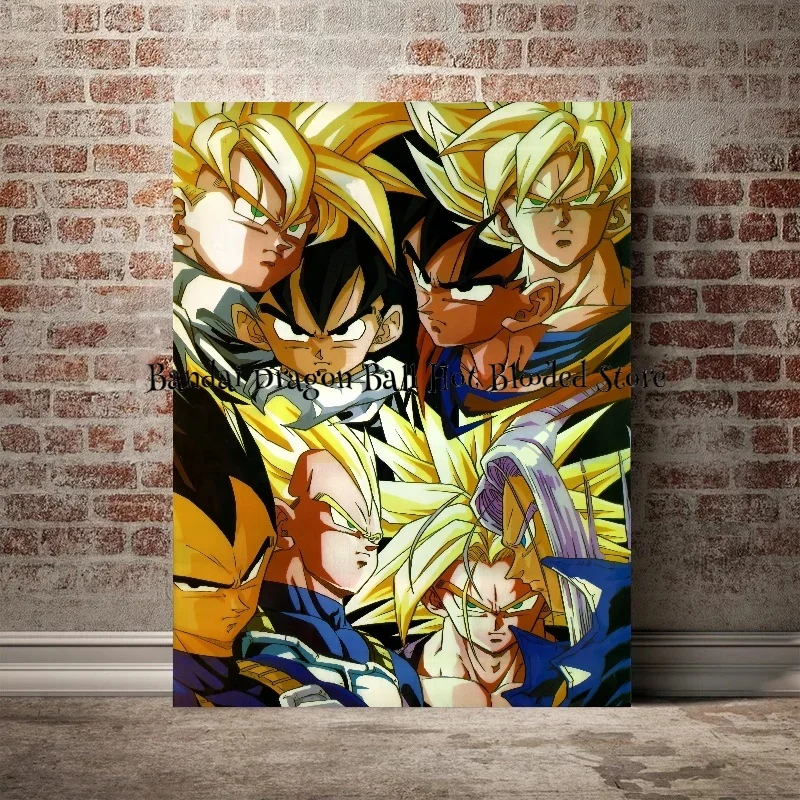ドラゴンボールZ HDポスター,高品質の装飾画,超サイヤ人,悟飯,ベジータ