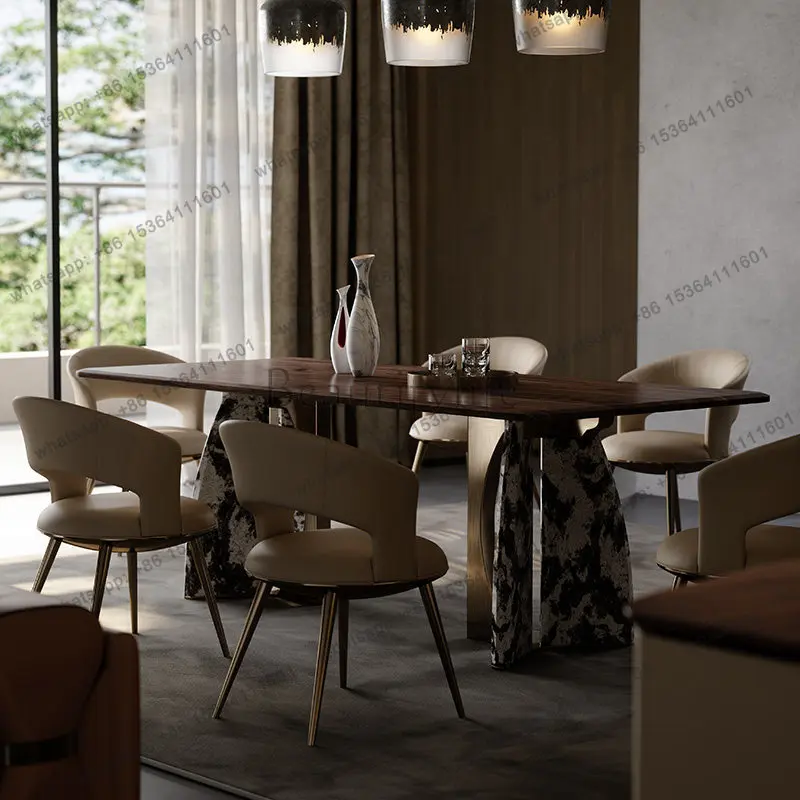 LJY Designer Lounge Dining Table Reception Makeup Coffee Mobile Dining Table Restaurant Center Mesas De Comedor Kitchen Furnitur
