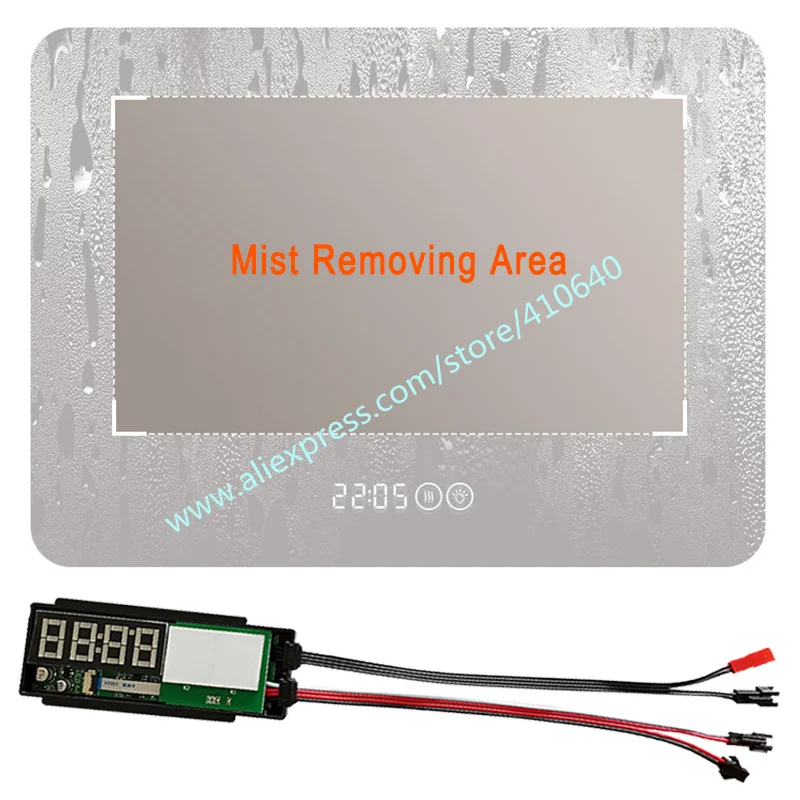 Imagem -03 - Trumsense-touch Switch para Smart Led Mirror Single Led Strip Escurecimento Tempo Temperatura Anti-fog K3102a-s2-wb