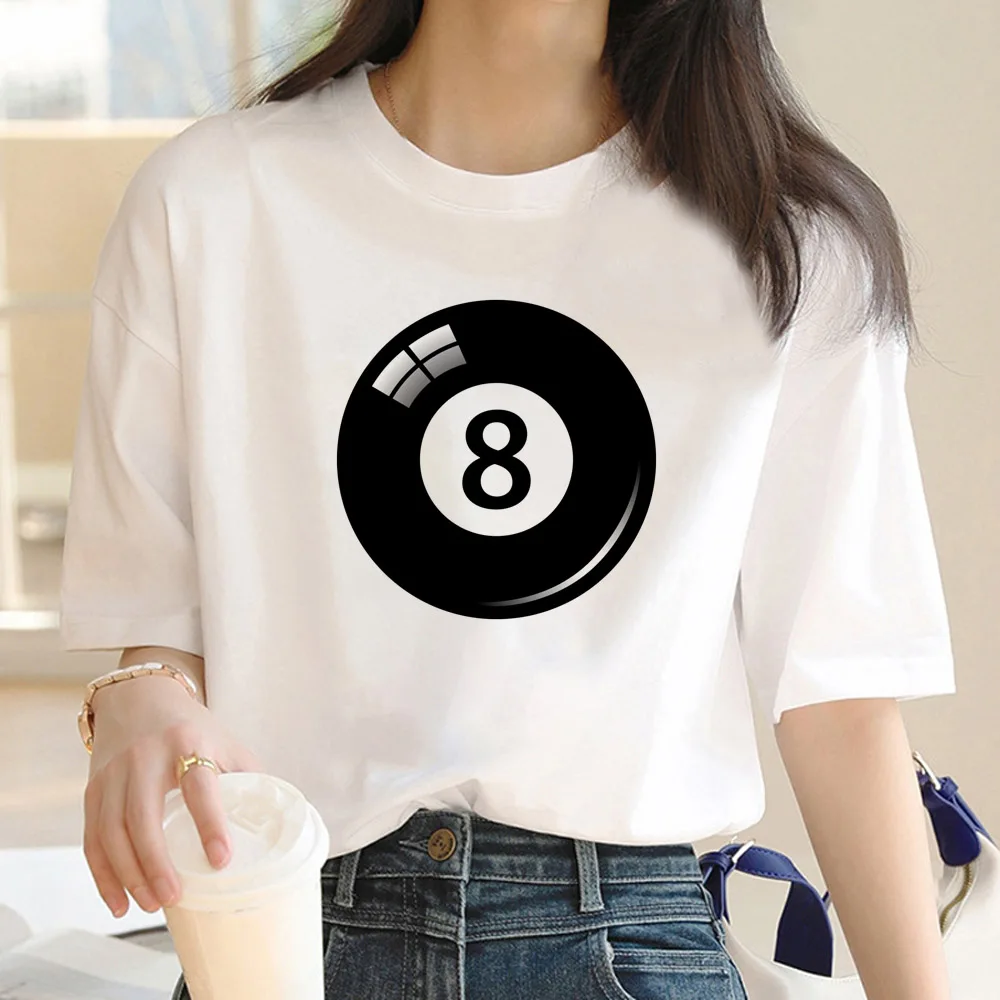 

Pool Billiards t-shirts women comic streetwear Japanese tshirt girl anime designer 2000s clothing