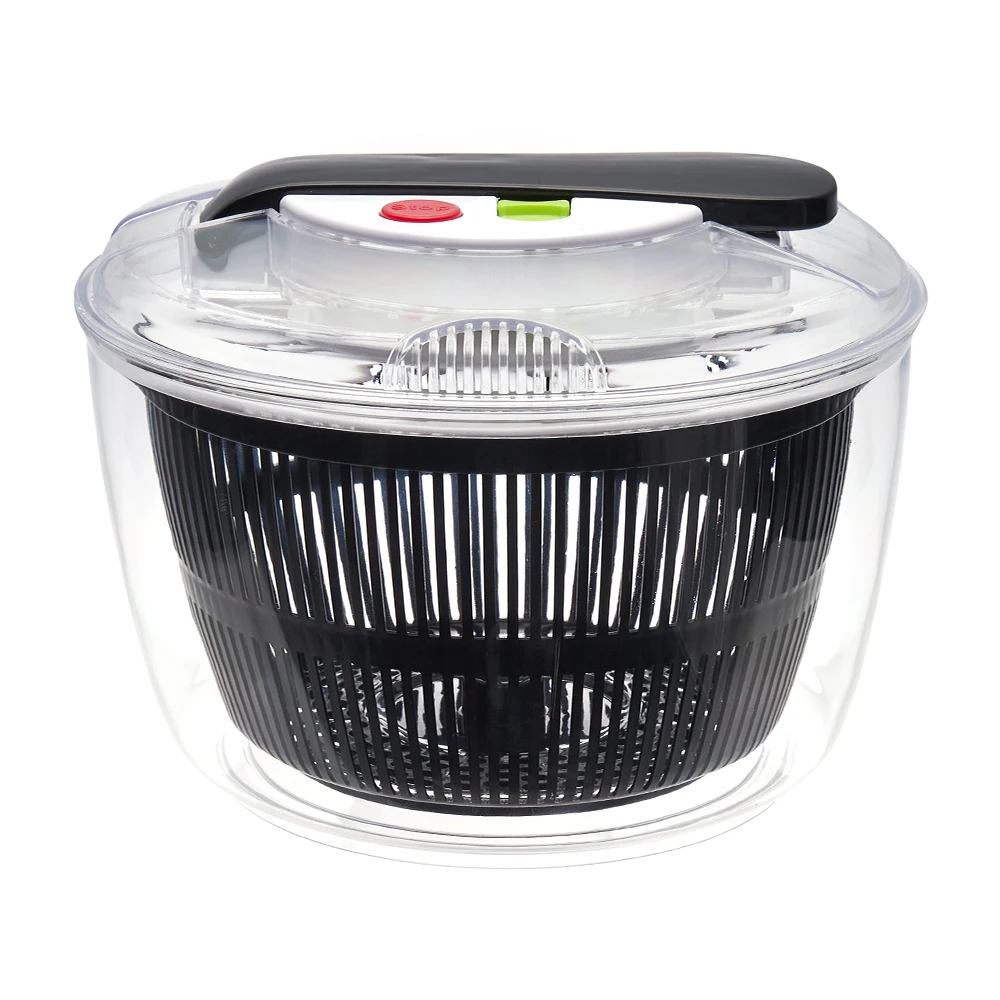 【Lifeideas】 5L Salatschleuder, große Salatschüssel mit Deckel, einhändig, einfach zu drücken, Salatschleuder, Waschmaschine, Trockner, Abtropfmischer