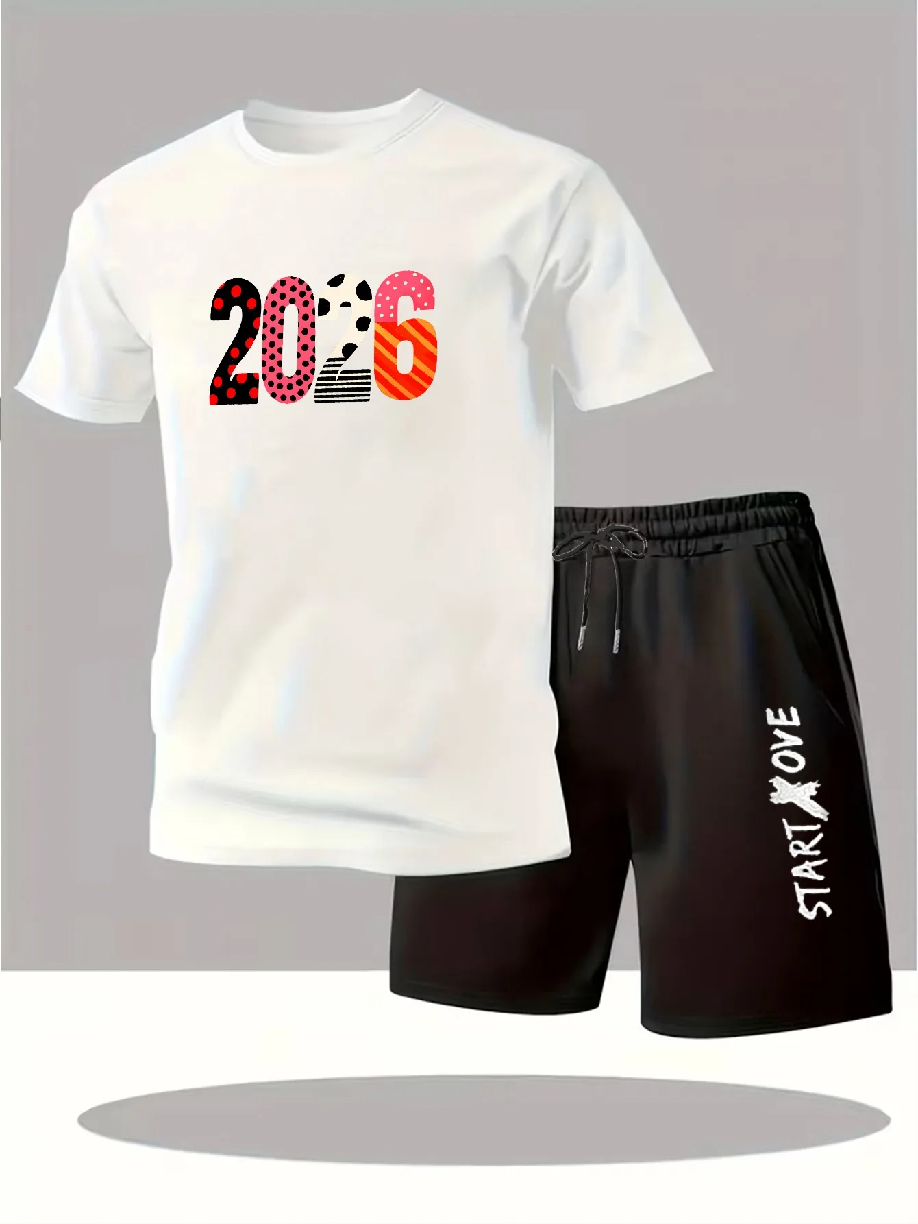 

Мужской комплект, летняя мужская одежда 2025 года, капельная одежда с графическим рисунком, дышащие футбольные мужские часы, мужской комплект с принтом, костюм для мужчин