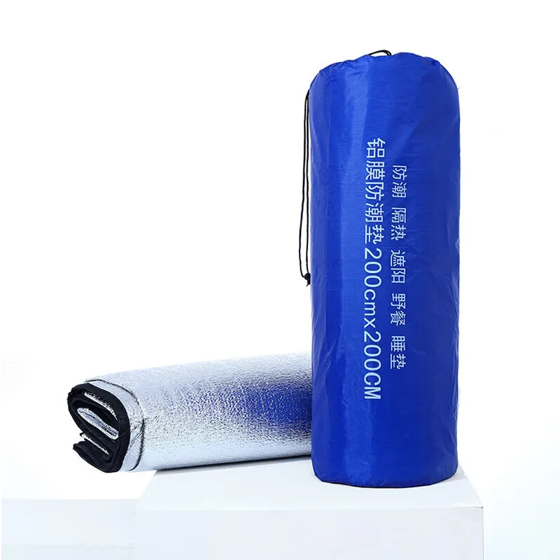 Waterproof Ground Mat Camping Double Sided Aluminium Foil Outdoor Hiking Beach Picnic Mats Sleeping Pad Blanket