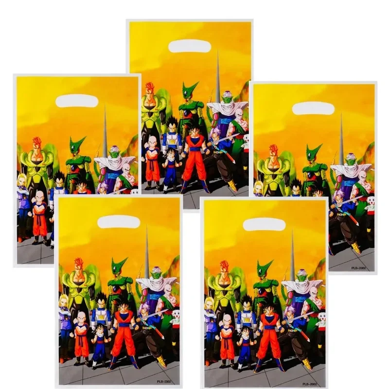 Dragon Ball Gift Bags for Kids, Decoração de festa de aniversário Goku Goody, Pacote de biscoito, Candy Bag, Baby Shower, Boy Gifts, Party Supplies