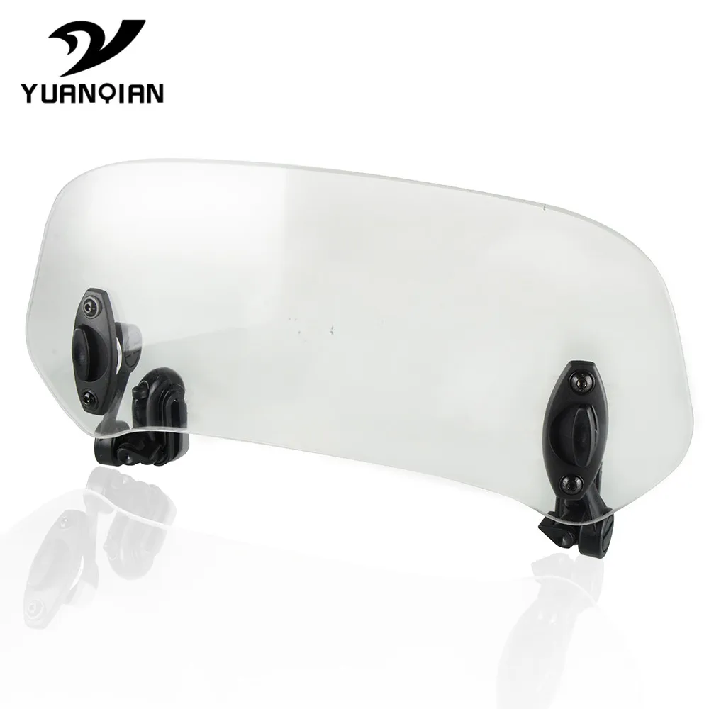 Motorcycle Risen Adjustable Windshield Spoiler Air Clip On Windscreen Deflector FOR kawasaki ZL600 ZX10R ZX1100 ZX12R ZX14R ZX-6 image 2