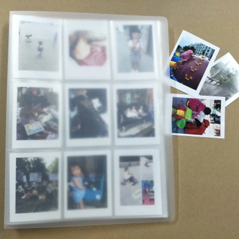 

Instant Camera Photo Album Mini 288 Pockets Clear 3 Inch Name Cards Movie Train Tickets Holder for
