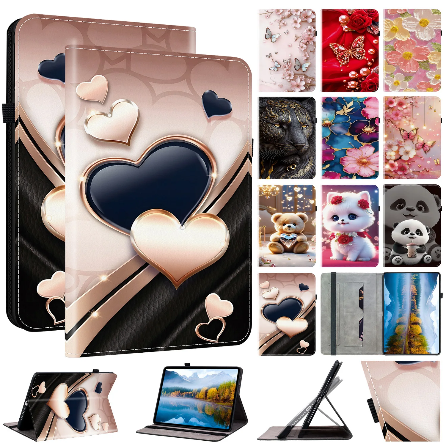 

Leather Case For Nokia T21 10.4inch 2022 T20 10.4 2021 Stand Cover Nokia T10 8.0 2022 PU Leather Tablet Cover