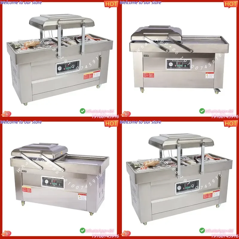 CE Certificate DZ400/2SB Semi-Automatic Double Chamber Vacuum Sealing Packaging Machine Vacuum Packing Sealer for Film Pouch