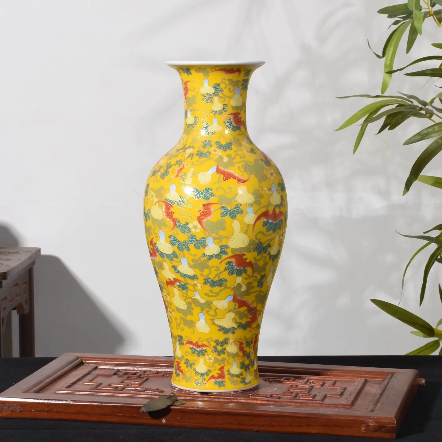 

Jingdezhen ceramic antique enamel home decoration ornaments, living room antique shelves, office vases