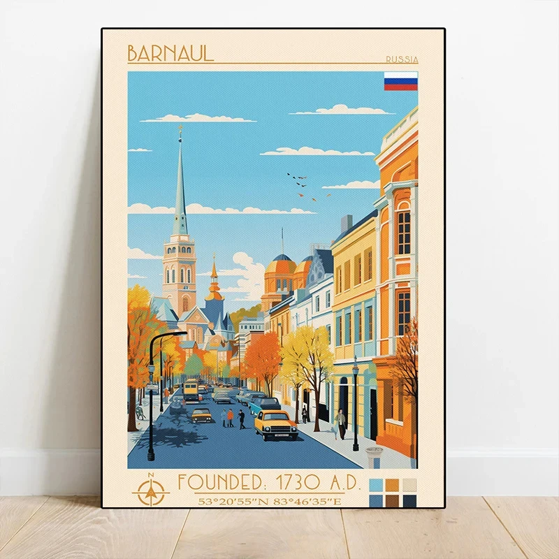 Aachen Germany Aalst Belgium Barcelona Spain Travel Posters Prints Canvas Printing Wall Art Picture for Living Room Home Decor