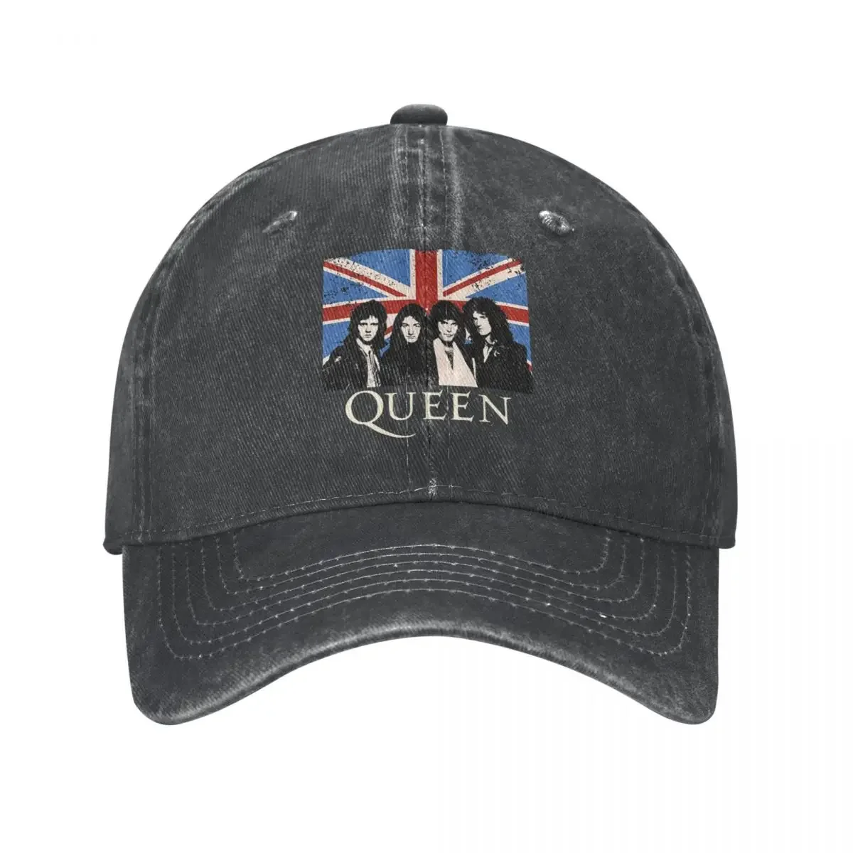 

Retro Queen Band Baseball Caps Funny Denim Caps Original Hat Vintage Hip Hop Activities Gift Summer Hats for Men Women