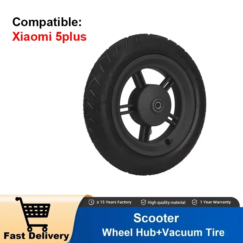 Original Wheel Hub with 60/90-8 Anti-Puncture Tubeless Tire for Xiaomi 5 Plus Electric Scooter Wheel Tyre Replacement Parts