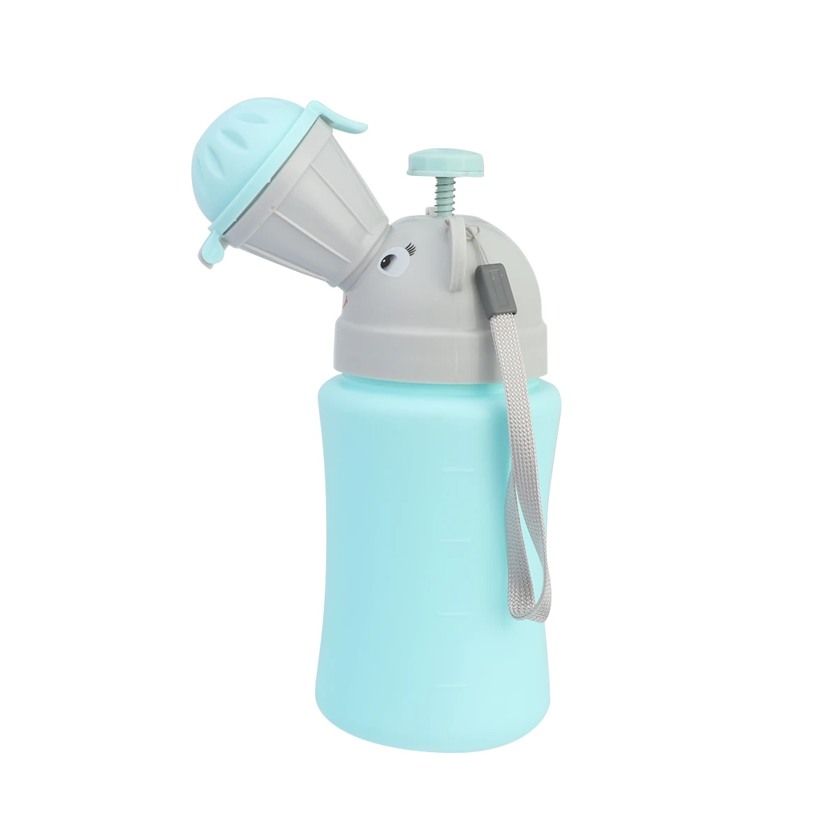 

Portable Urinal Bottle Kids Car Potty Lightweight No Leakage Travel Toddler Reusable Blue Outdoor Camping
