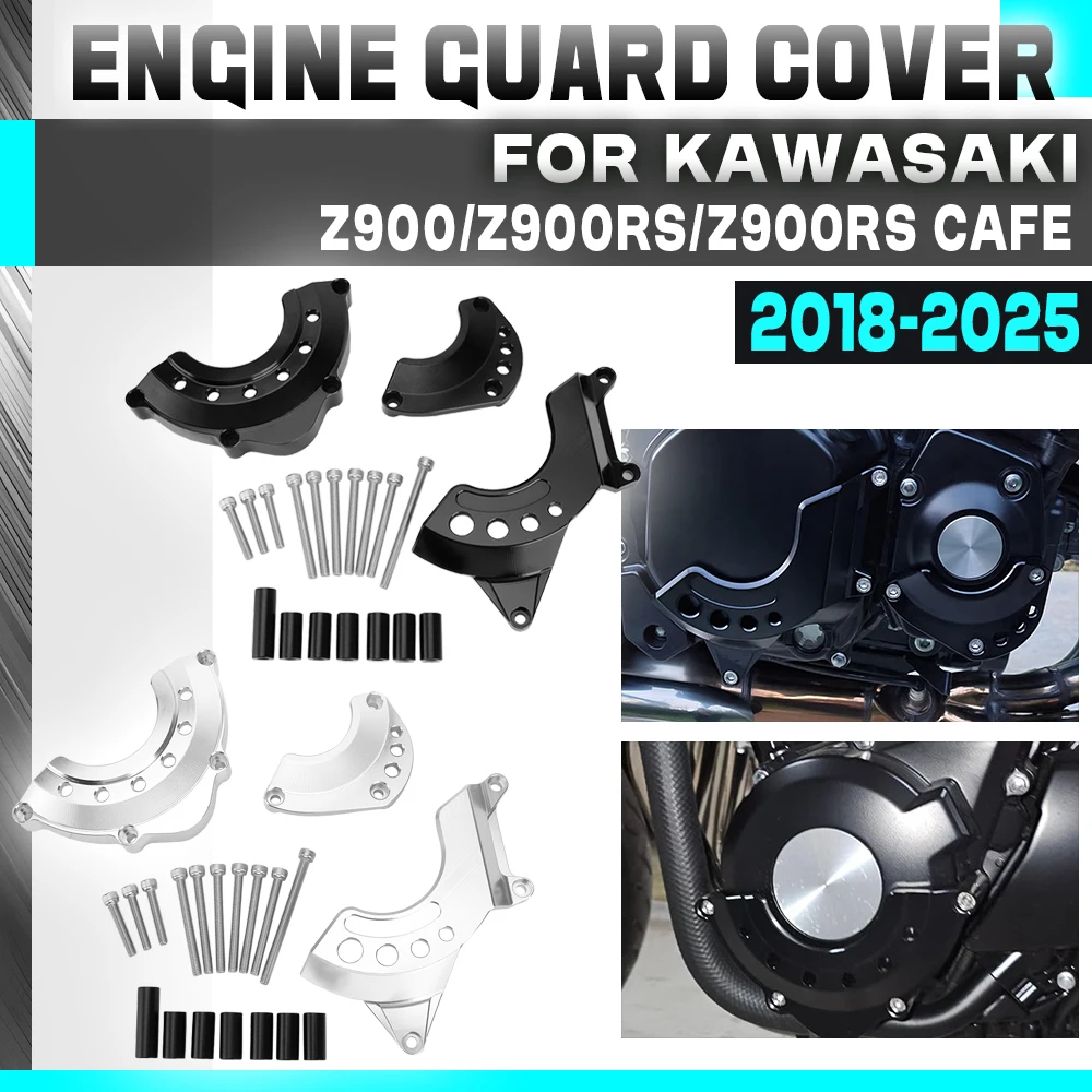

Engine Guard Cover For Z900 RS Z900RS 2018-2026 Fairing Frame Slider Crash Pad Case Stator Protector For Kawasaki Z 900RS Cafe