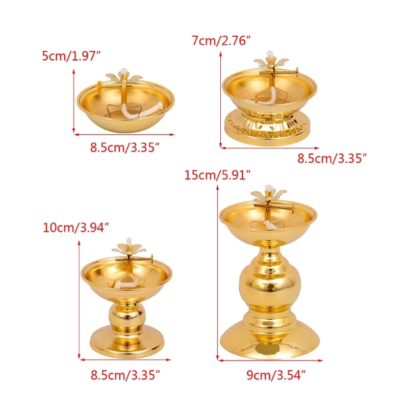 Cooking Alloy โคมไฟน้ำมัน Ever-burning โคมไฟหรี่แสงได้โคมไฟพุทธ Drop shipping