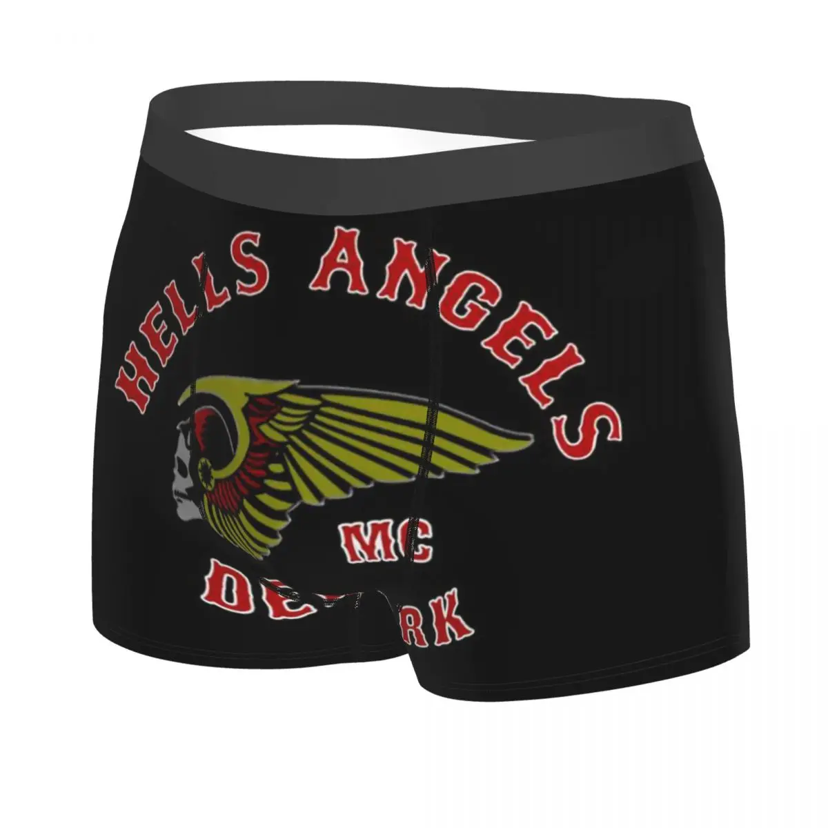 Custom Hells Angels Logo Boxers Shorts Mens Motorcycle Briefs Underwear Cool Underpants