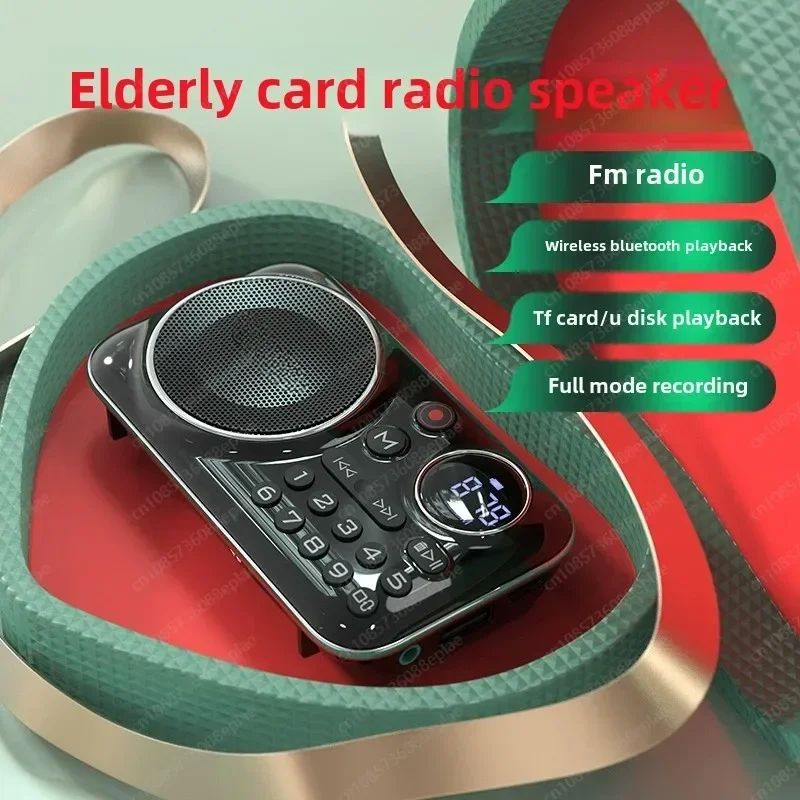 Jmz-F21 FM Portable Radio,Pocket Radio Rechargeable with Best Reception,Hi-Fi Wireless Bluetooth Speakers
