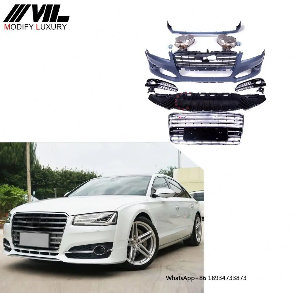 S8 Style Auto Tuning Car Race Full Body Kit for Audi A8 13-15