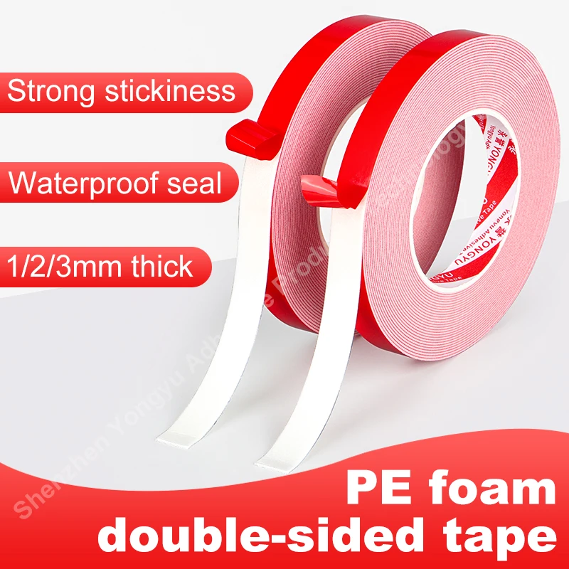 

White Foam Double-Sided Tape For Car Decoration To Reduce Collision Shock Absorption Buffering High Adhesion Fixed Wall