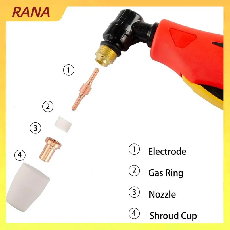 

RANA 120PCS Extended PT-31 Plasma Cutter Consumables,PT31 Plasma Torch Cutting Consumables